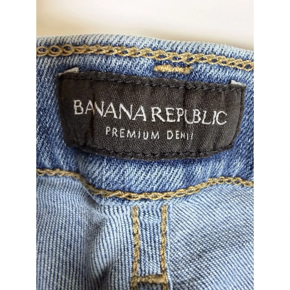 Banana Republic Jeans Mens 31 S Blue Premium Denim Mid Rise Skinny Streetwear